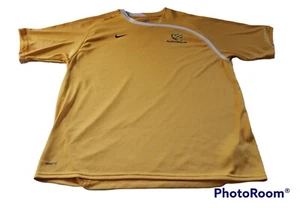 Nike Fit Men's Authentic Socceroos Australia Short Sleeve Jersey XL Yellow - Picture 1 of 9