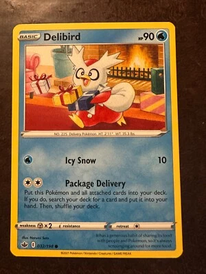 Delibird 032/198 Swsh06: Sword & Shield - Chilling Reign Regular - Image 1 of 2
