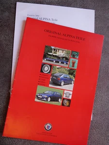 Brochure BMW ricambi originali Alpina B3 E36 M3 con listino prezzi 2001 - Foto 1 di 4