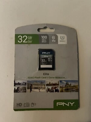 PNY 32GB Elite SDXC Flash Card - Image 1 of 2