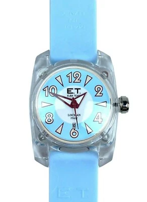 RELOJ LOCMAN ELBA TEAM CUARZO TRANSPARENTE AZUL CIELO CORREA SILICONA FECHA ITALIA NUEVO SIN CAJA Foto 1 de 4
