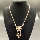 Beautiful Vintage Curtman Co. Gold filled Rhinestone Necklace c.1949-1950