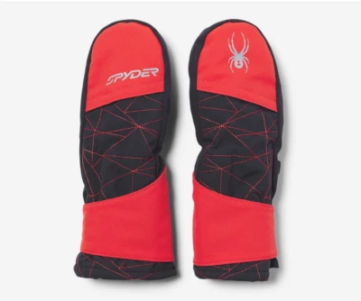 Spyder LITTLE KIDS Cubby Mittens, Kids Mittens, Size: XL MINI, Red Volcano - NEW - Image 1 of 4