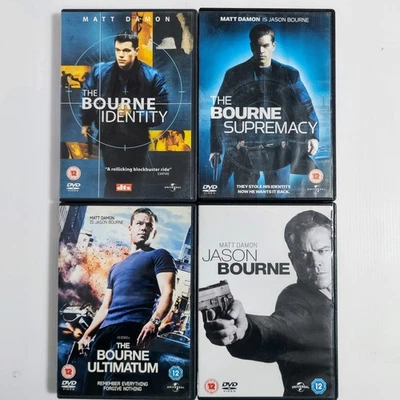 DVD Action Bourne Collection Identity Supremacy Ultimatum Jason Bourne Matt Damo - Image 1 of 4