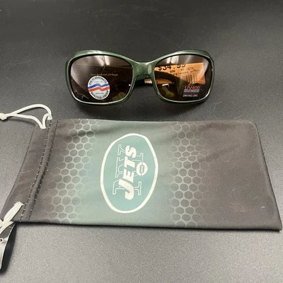 New York Jets NFL Team Sunglasses- Jets New With Microfiber Jets Bag - Image 1 of 4