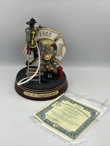 Bradford Exchange Firefighter Out of Harms Way Figure w/ COA Great Condition! - Picture 1 of 7