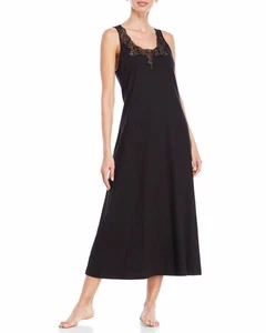 La Perla Villa Toscana XS Nightgown Black Cotton Lace Trim - Picture 1 of 2