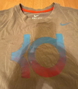 Mens Nike Kevin Durant Foundation Green T-Shirt Dri-fit L Large KD Thunder Suns - Picture 1 of 6