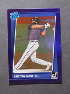2021 Panini Donruss Rated ROOKIE Purple Foil - Cristian Pache - #31 - Picture 1 of 2