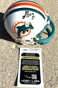 Larry Izzo Delphins SIGNIERTER Mini Helm JSA COA MIAMI - Bild 1 von 2