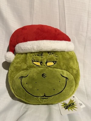 Almohada Verde Redonda Verde Decorativa Navidad Dr. Seuss El Grinch NUEVA Foto 1 de 4