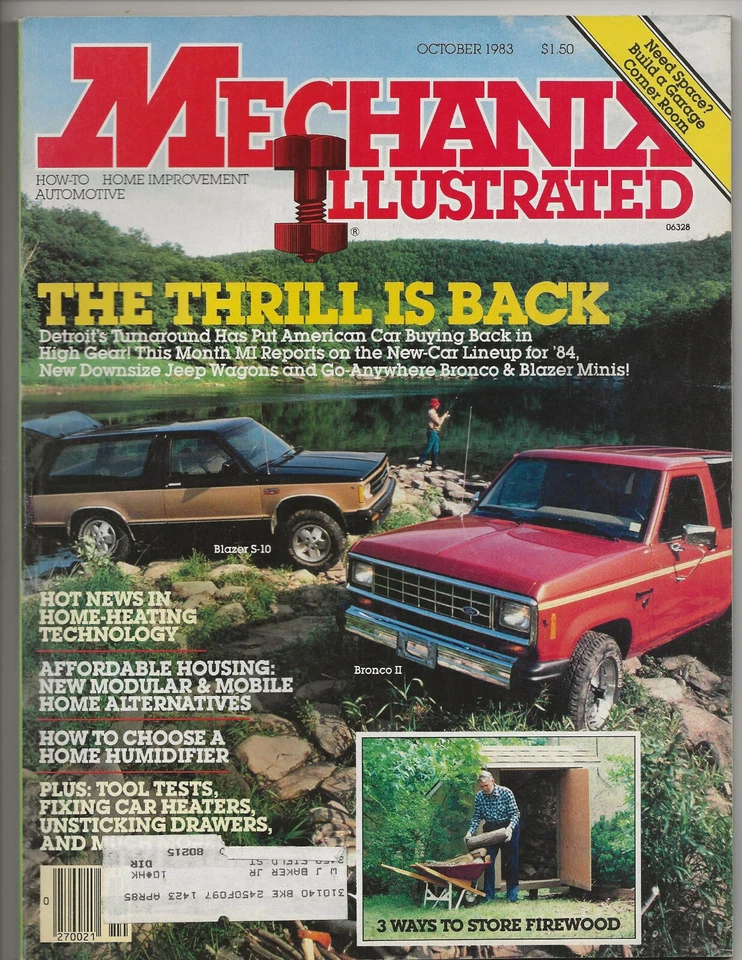 Mechanix Illustrated October 1983 Vintage How To Magazine Foto 1 de 2