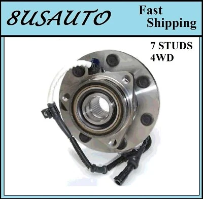 Conjunto de rolamento de cubo de roda dianteira compatível com FORD F-250 97-99, LOBO 02-03 (4WD, 7 PINOS) - Imagem 1 de 3