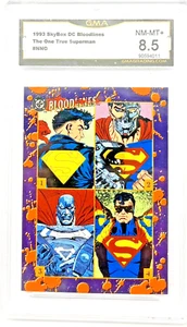 1993 Skybox DC Bloodlines #NNO The One True Superman GMA 8.5 - Picture 1 of 2