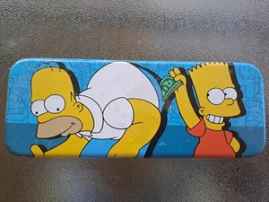 The Simpsons Pencil Tin Sealed New 2002 - Picture 1 of 4