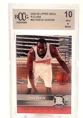 2004-05 Upper Deck R 级 - Emeka Okafor #92 (RC) 山猫 BCCG 10 — 第 1/2 张图片