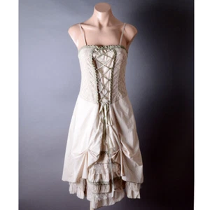 Petticoat Corset Victorian Steampunk Ball Western Bustle Dress S M L XL 2XL 3XL - Picture 1 of 21