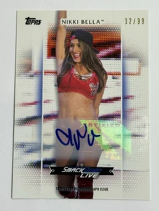2017 Topps WWE Nikki Bella Women's Division Roster 32/99 signierte handsignierte Karte - Bild 1 von 6