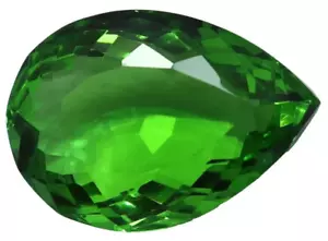 AAA+ Large Green Peridot 107.3 Ct. Pear Cut Faceted Loose Gemstone @Pendant Gift - Picture 1 of 11
