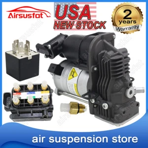 FOR MERCEDES GL ML X166 W166 GL450 SUSPENSION COMPRESSOR PUMP+VALVE BLOCK+RELAY - Picture 1 of 12