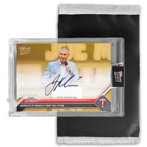2023 Topps Now MLB #660A Joe Mauer On Card Auto #/99 or Less - PRESALE