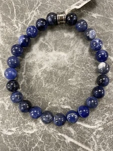 Gemini Bracelet Natural Stone Alpha Blue M - Picture 1 of 2
