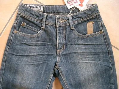 (C889) Lässige Imps & Elfs Girls 6 Pocket Jeans Stone wash Hose Boyfriend gr.116 - Bild 1 von 3