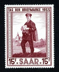 Briefmarke Saar, Scott # 256 postfrisch VLH - Bild 1 von 2