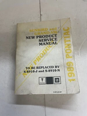Pontiac 1989 producto nuevo Sunbird y Grand Am manual de servicio Foto 1 de 4