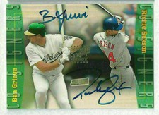 1999 Stadium Club Ben Grieve Richie Sexson Co-Signers Dual Auto #CS1