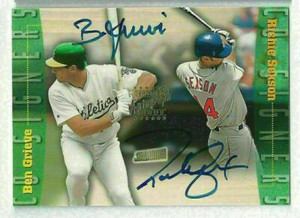 1999 Stadium Club Ben Grieve Richie Sexson Co-Signers Dual Auto #CS1