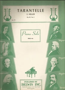 Tarantelle Piano Solo S Heller Sheet Music 1992 - Bild 1 von 2