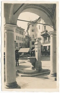 Fuente de beber Lugano Suiza Piazzetta Emilio Maraini H. Rüedi RPPC 1929 - Imagen 1 de 2