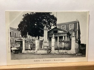 Habana El Pemplete Memorial Chapel: - Vintage Postcard - Picture 1 of 3