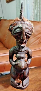 Songye Nkisi Nkondi. Power Figure. Fetish. Bantu peoples. Kongo , Congo, 13 inch - Picture 1 of 7