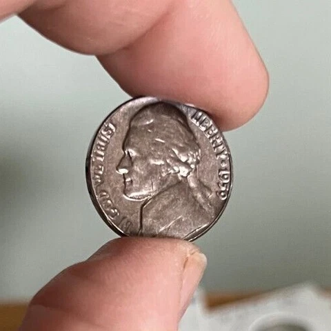 Rare Error:1959 Jefferson Nickel Black BEAUTY Double Struck "NICE ERROR COIN" Cover