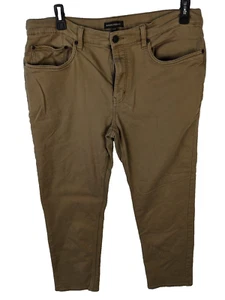 Pantalones chinos Banana Republic Aiden para hombre 36x30 marrón recto elástico - Imagen 1 de 8