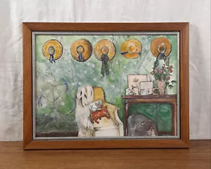 Mädchenzimmer, Mixed Media Gemälde, ukrainische Künstlerin Scharkowa - Bild 1 von 9