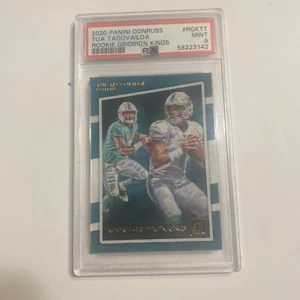 2020 Panini Donruss Tua Tagovailoa Rookie Gridiron Kings PSA MINT 9 - Bild 1 von 5