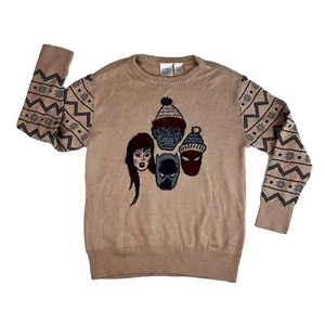 Marvel Sweater Boy's Medium Incredible Hulk Black Panther Spider Man Disney 100 - Picture 1 of 5