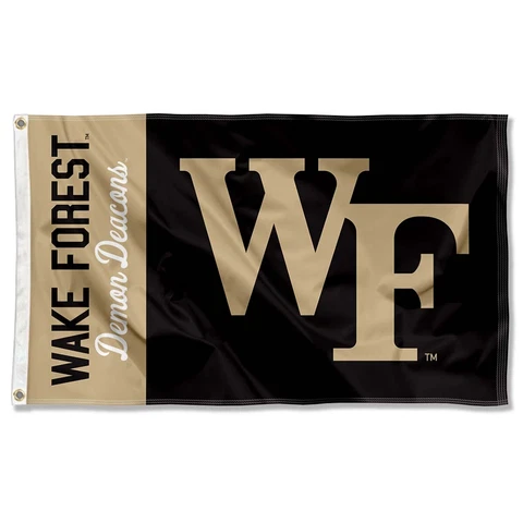 Wake Forest Demon Deacons WF Logo Flag Large 3x5 Cover