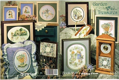 Garden Treasures Cross Stitch Pattern Book Victorian Lady + Stoney Creek 1988 - Image 1 of 3