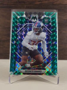 Mosaico 2023 #309 Deonte Banks Mosaico Verde Prizm Rookie RC Giants - Foto 1 di 2