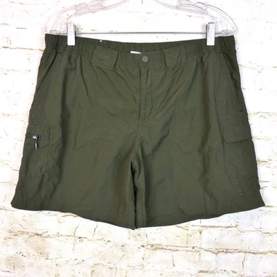 Columbia Cargo Shorts Womens M 6” inseam Olive Green Sandy River II UPF Hiking - Image 1 of 4