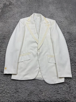 Chaqueta Esmoquin Lord West Hombres 38R Floral Adorno Woodstock Formal Blazer De Colección Foto 1 de 4