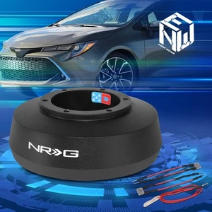 For 2019+ Toyota Corolla NRG Billet Aluminum Steering Wheel Hub Adapter Black - Picture 1 of 6