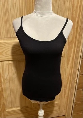 New ~ Helmut Lang Black Strappy Camisole Tank Top Size Small ~ MSRP $59 - Image 1 of 4