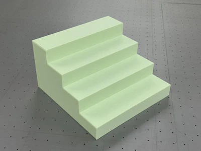Pistachio green display step stand 230SQ x 130H free ship - image 1 of 3