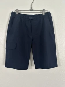 Izod Flat Front Shorts Size 12 Husky Navy (2) And Burnished Khaki (1) - Picture 1 of 6