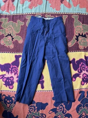 Vintage 60s/70s Vietnam War Era Wool Chino Military Army USAF USN Navy Pants 30 - Image 1 of 4